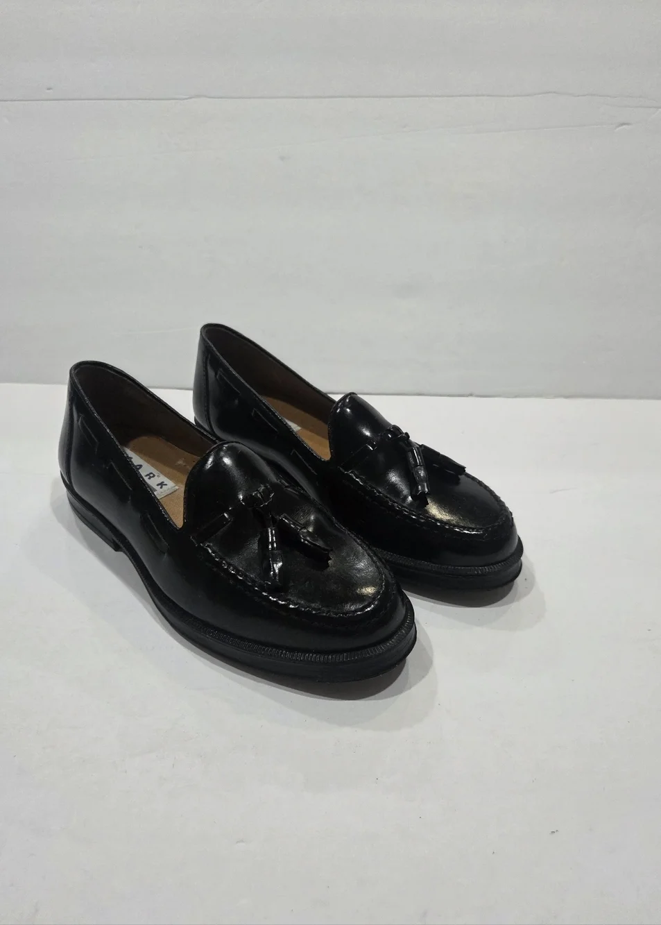 Mark Jason Black Tassel Leather Loafers Sz.13.5